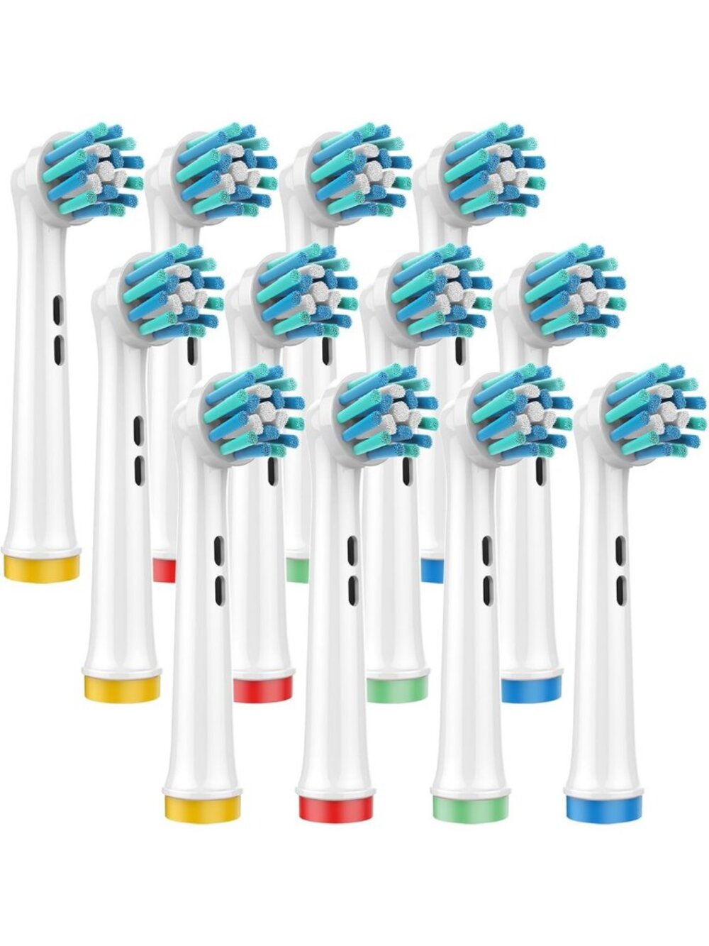 360° Angled Bristles Replacement Heads for Electric Toothbrush, Cross Action